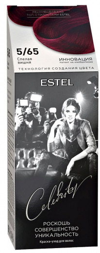 Краска для волос ESTEL CELEBRITY 5/65 спелая вишня