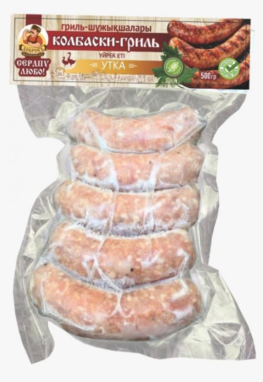 Добровъ, Колбаски-гриль из утки, 500г