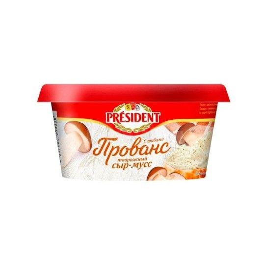 PRESIDENT|  Сыр-мусс творожный Прованс с грибами 120 г