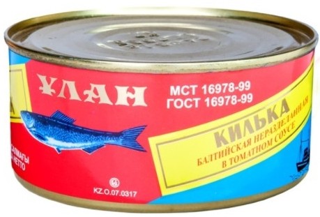 Килька "Улан" в томатном соусе, 240 гр  