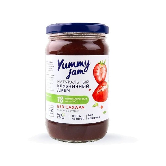 Yummy Jam|Клубничный джем без сахара 350 гр