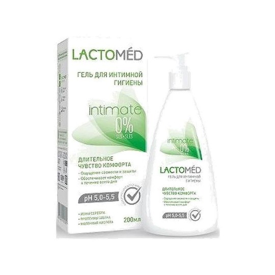 Гель для интимной гигиены Lactomed длительное чувство комфорта 200 мл