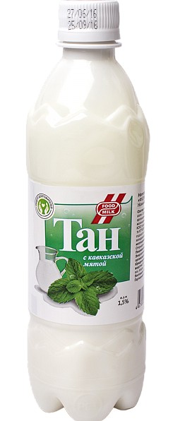1Л ТАН 1,5% С КАВКАЗСКОЙ МЯТОЙ Food Milk