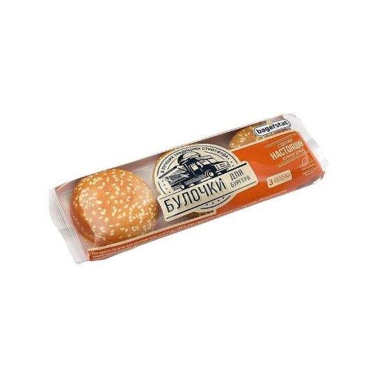 БУЛОЧКА ДЛЯ БУРГЕРА С КУНЖУТОМ 168ГР