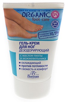 Гель-крем для ног Floresan дезодорирующий против потливости 100 мл
