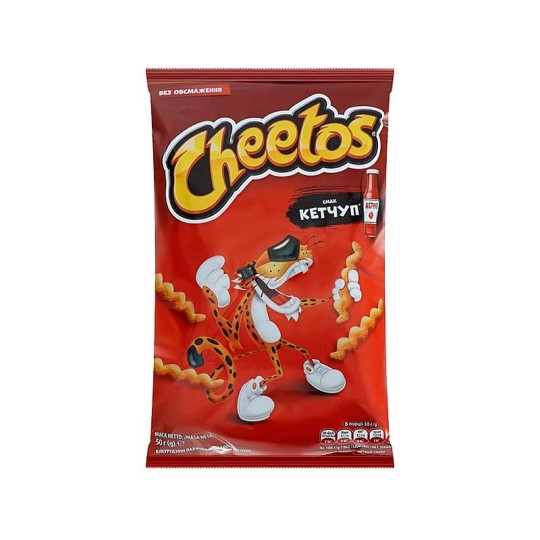 КУКУРУЗНЫЕ ПАЛОЧКИ CHEETOS КЕТЧУП 50ГР