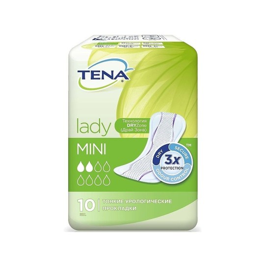 Прокладки урологические тонкие TENA Lady Mini 10шт