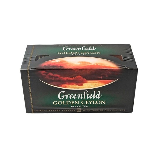  GREENFIELD|чай пакетированный  "GOLDEN CEYLON"  25 пакетиков 