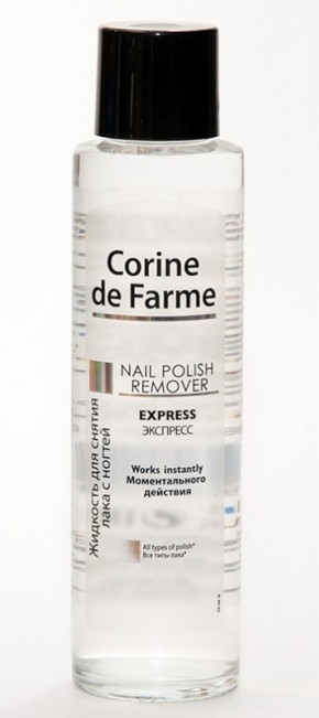 Жидкость Corine de farme для снятия лака с ногтей 200мл.