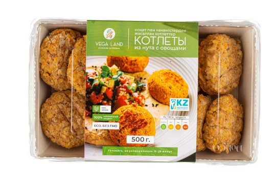 500 ГР КОТЛЕТЫ НУТ/ОВОЩИ