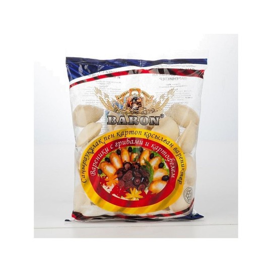 Вареники с грибами и картофелем Baron 400гр.