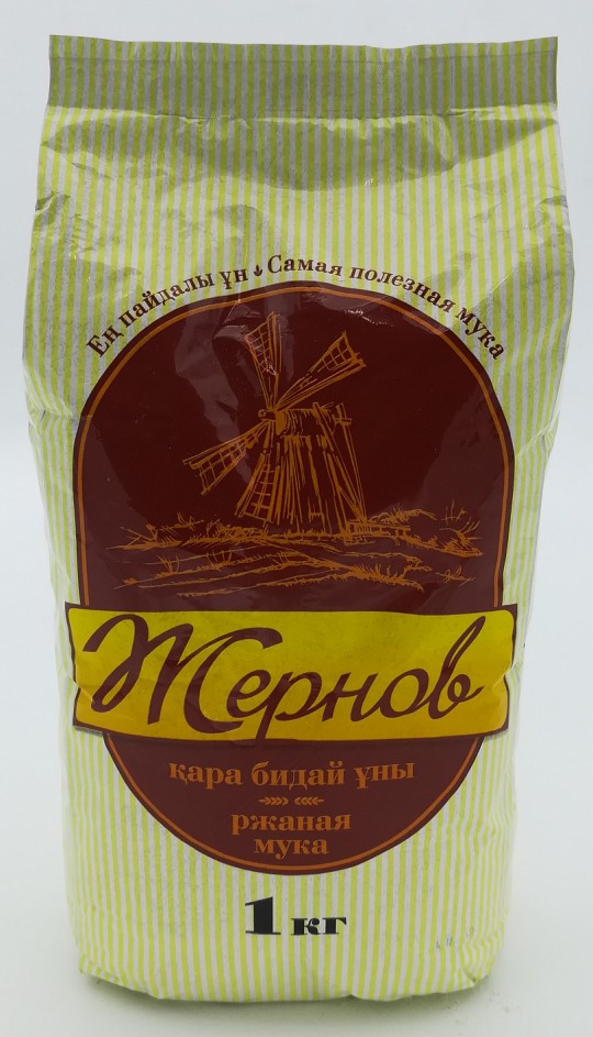 Мука Жернов ржаная, 1кг