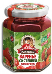 Варенье Домашний погребок клубничное со стевией 200 г