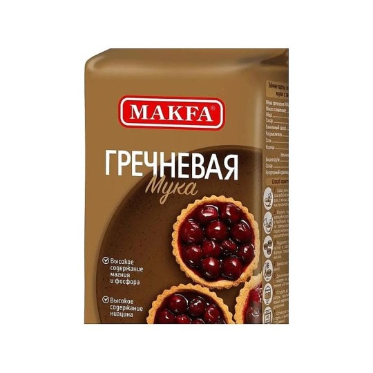 МУКА MAKFA ГРЕЧНЕВАЯ 500Г БУМ/УП