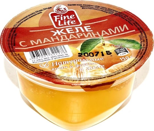 150Г ЖЕЛЕ FINE LIFE МАНДАРИН