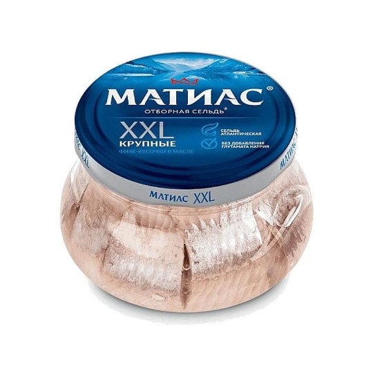 МАТИАС|Филе-кусочки селеди "XXL крупные" в масле, 260г