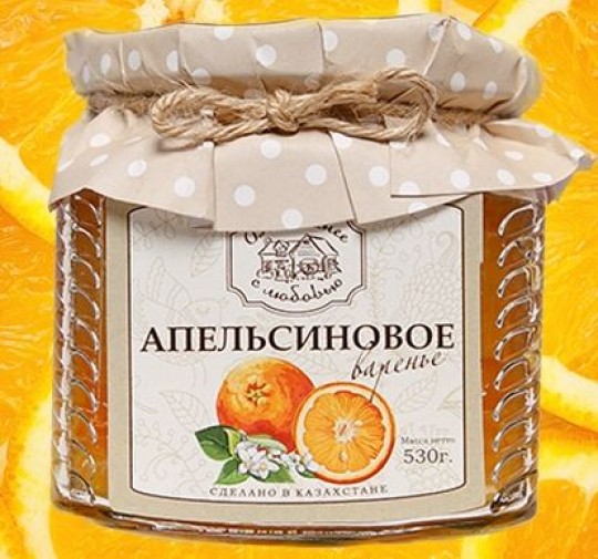 ВАРЕНЬЕ ДОМАШНЕЕ С ЛЮБОВЬЮ АПЕЛЬСИН 450Г