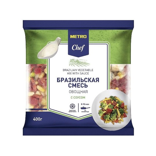  СМЕСЬ БРАЗИЛЬСКАЯ METRO CHEF 400 ГРАММ