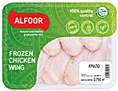 Крыло цыпленка-бройлера ALFOOR заморозка лоток вес