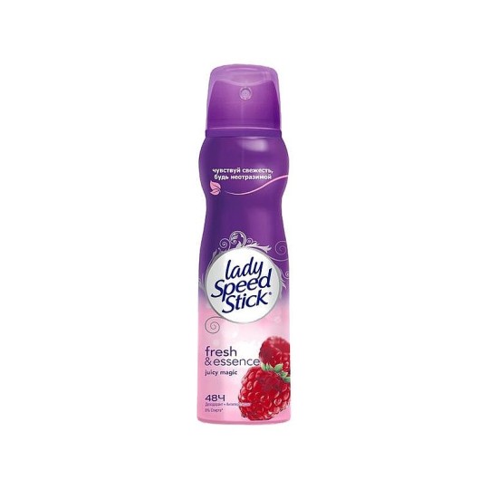 Lady Speed Stick Fresh & Essence Juicy Magic (Малина) дезодорант-антиперспирант спрей для женщин 150 мл
