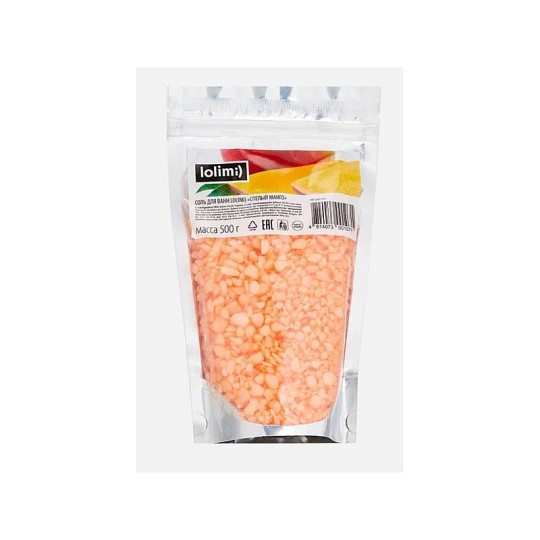 СОЛЬ Д/ВАНН LOLIMI СПЕЛЫЙ МАНГО 500ГР