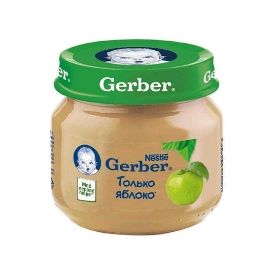 Пюре GERBER Только яблоко 80гр