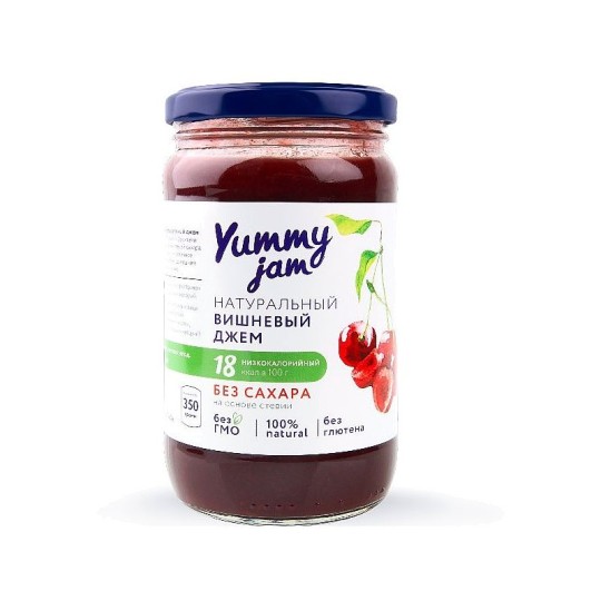 Yummy Jam|Вишневый джем без сахара 350 гр