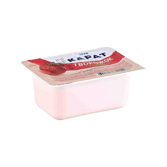 ПРОДУКТ ТВОРОЖНЫЙ ТВОРОЖОК ФРУКТ С НАПОЛН КЛУБНИКА 9% 100Г
