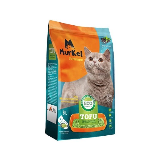 НАПОЛНИТЕЛЬ Д/К/ТУАЛЕТА MURKEL ТОФУ ЗЕЛЕНЫЙ ЧАЙ 6Л