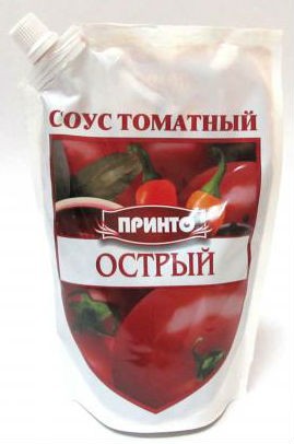 500Г СОУС ТОМАТНЫЙ ОСТРЫЙ. ПРИНТО