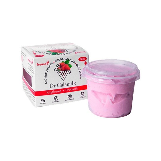 БИОМОРОЖЕНОЕ DR. GALAMILK PROBIOTIC КЛУБНИКА 100Г КАРТ/УП