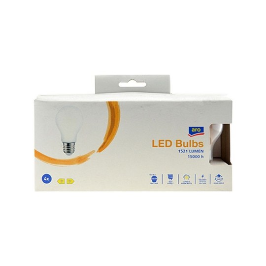  ЛАМПА 10,5W E27 2700K ARO 4ШТ