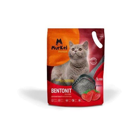 КОМКУЮЩИЙСЯ НАПОЛНИТЕЛЬ Д/КОШАЧЬЕГО ТУАЛЕТА БЕНТОН. КЛУБНИКА