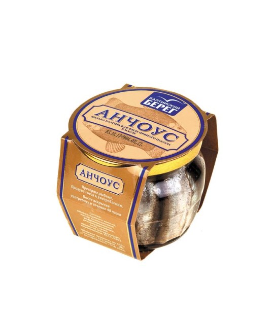 Анчоус БАЛТИЙСКИЙ БЕРЕГ в масле, 145г