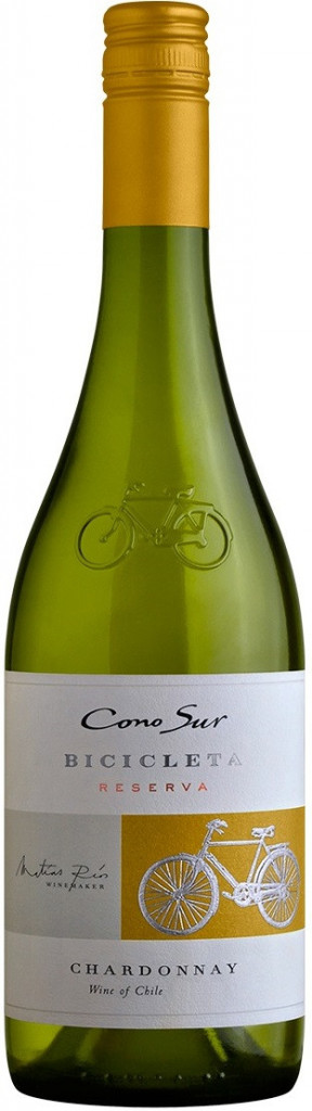 Вино Cono Sur, "Bicicleta" Chardonnay, Central Valley DO, белое сухое 12,8% 0,75 л. (Чили)