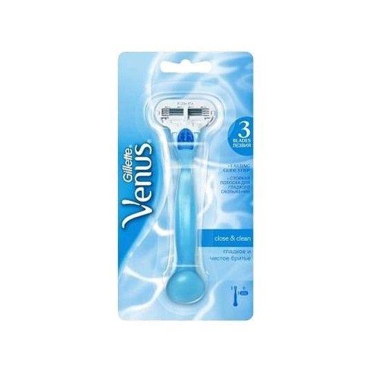 Бритва Gillette Venus "Close&clean" с 1 сменной кассетой
