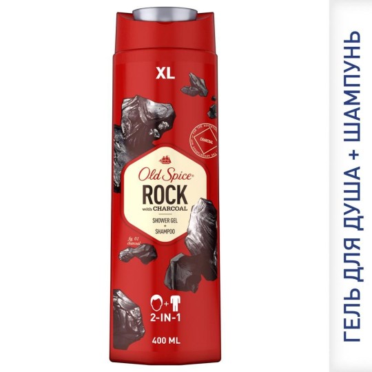 Гель для душа + шампунь 2в1 Old Spice Rock 400мл