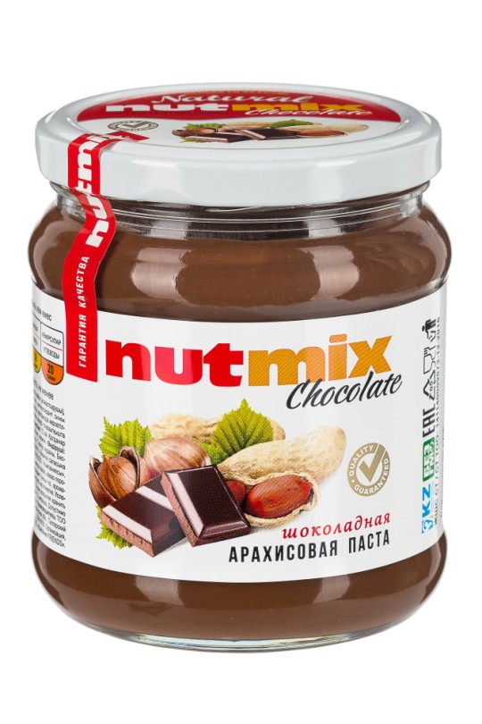 Паста Арахисовая Шоколадная Nutmix со вкусом фундука 430гр