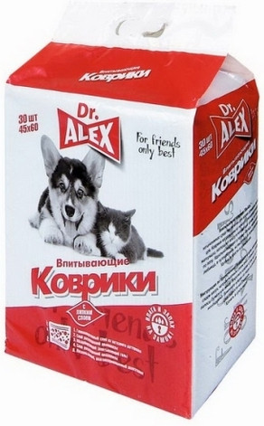 Коврики впитывающие DR ALEX 45*60 30 шт