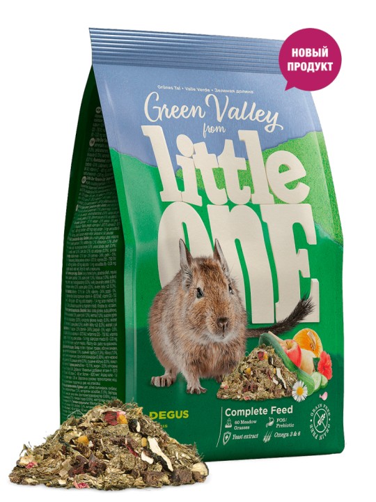 Корм для дэгу Little one "Зелёная долина" 750г