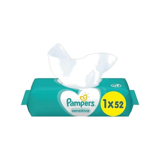 Детские влажные салфетки Pampers Sensitive 52 шт.