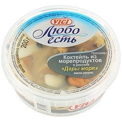Коктейль из морепродуктов в масле "Любо есть"  VICI, 200 гр