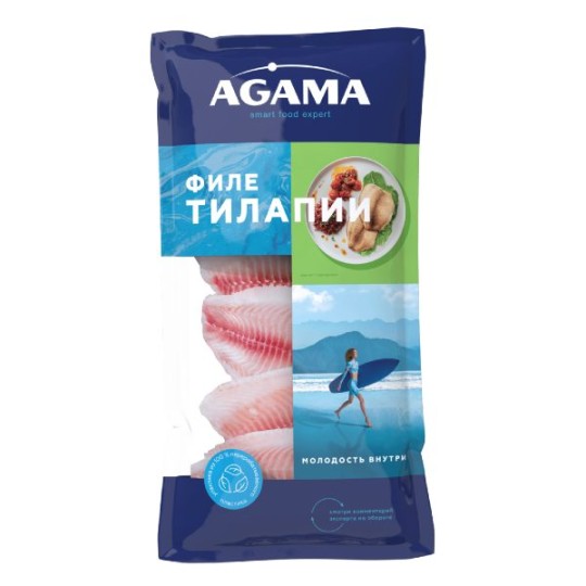 Тилапия "AGAMA" филе свежемороженое 400 г