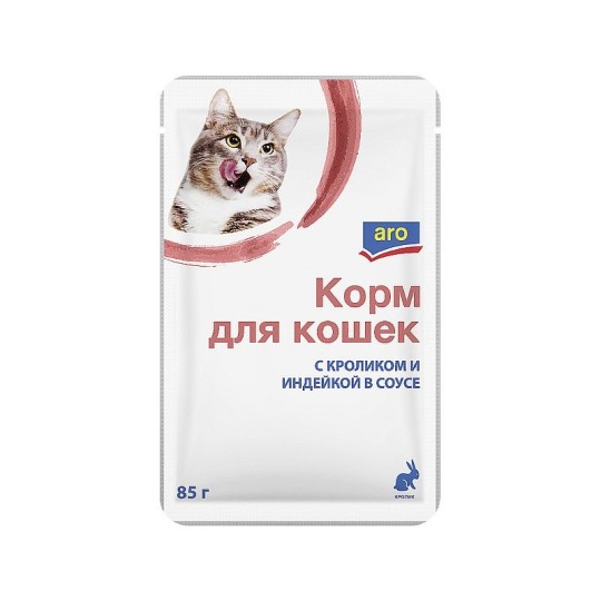 85Г КОРМ ДЛЯ КОШЕК В СОУСЕ ARO