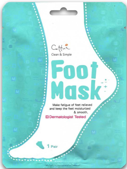 Маска для ног Cettua увлажняющая с маслом ши и мяты 1 пара 