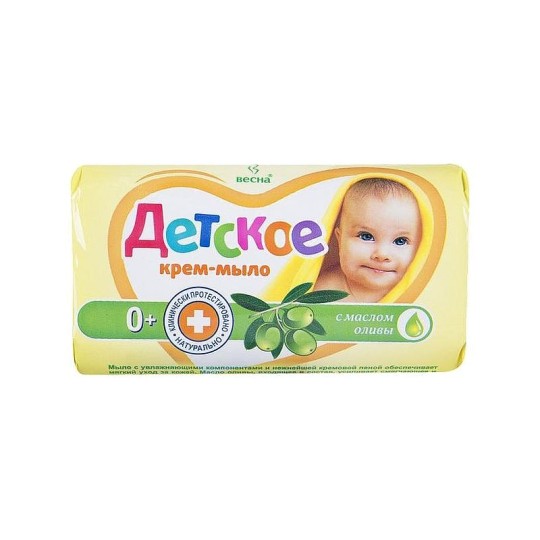 Крем-мыло Главаптека Детское с маслом оливы 90г