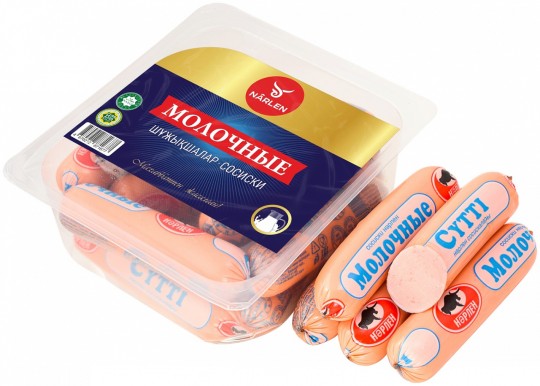 СОСИСКИ NARLEN МОЛОЧНЫЕ 460 Г В/УПАК.