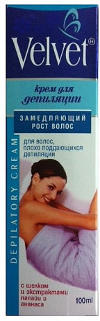 Крем для депиляции VELVET замедляющий рост волос 100 мл