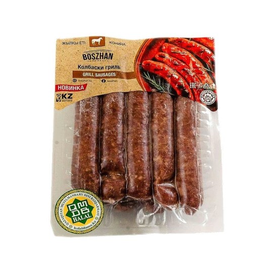 BOSZHAN КОЛБАСКИ ГРИЛЬ КОНИНА В/У,450Г,ШТ