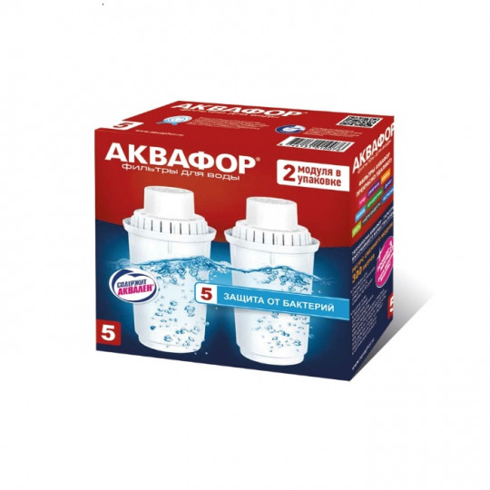 Модули сменные для воды Аквафор 5 защита от бактерий 2 шт